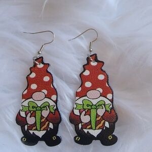 Christmas Gnome Earrings - Handmade- Gnome- Christmas